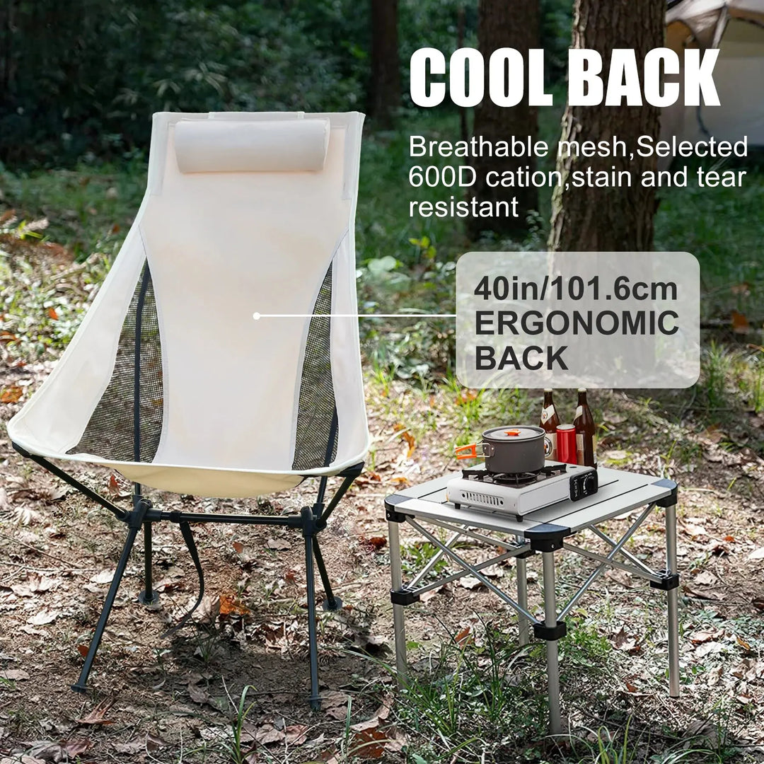 AdventurePlus Portable Folding Chair - HAX Essentials - camping - cool back