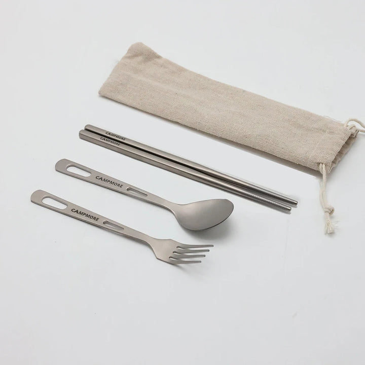TitaniumTrail Cutlery Set - HAX Essentials - camping - pack2