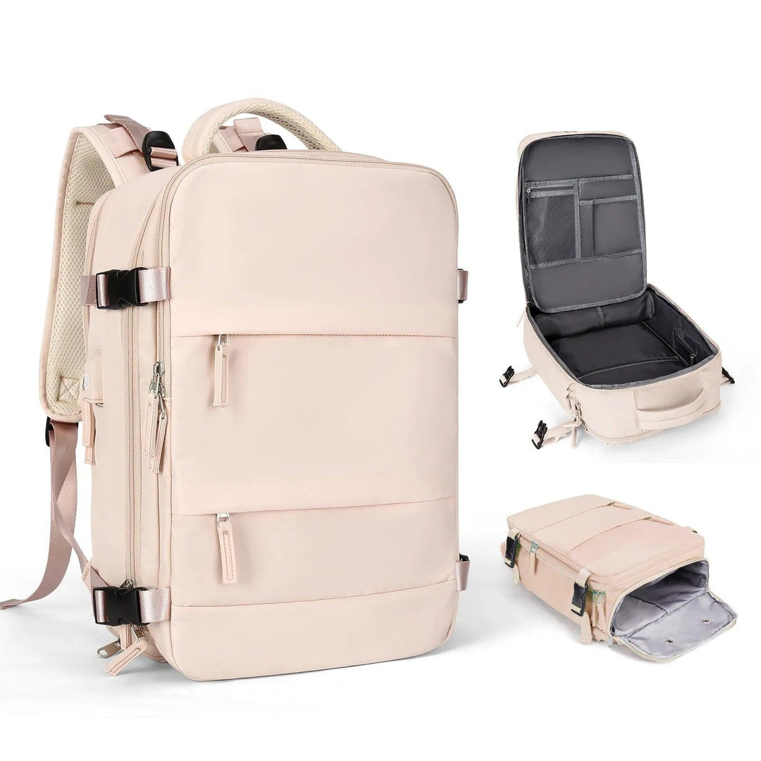 VoyageEssentials TSA-Ready Travel Backpack - HAX Essentials - travel - cream