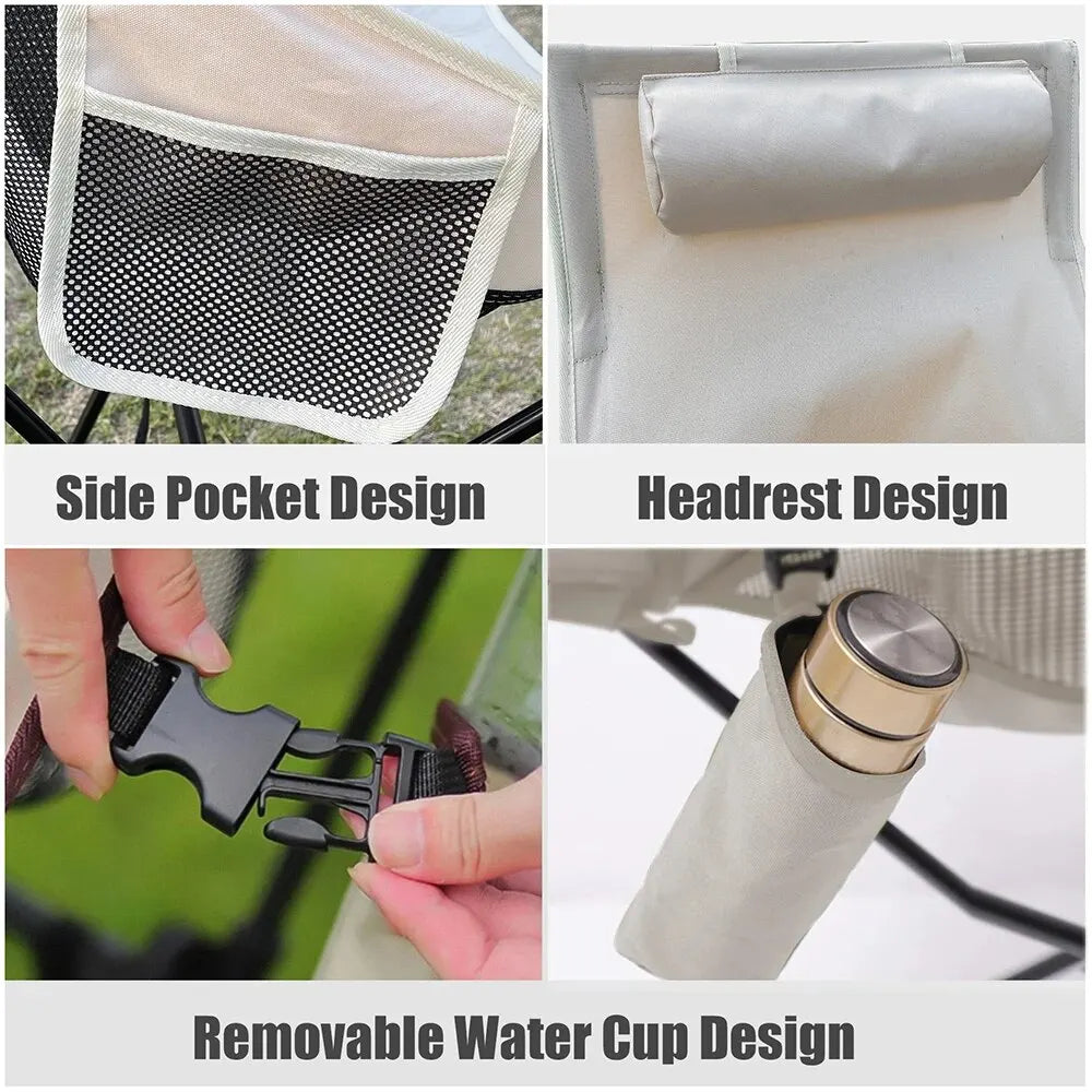 AdventurePlus Portable Folding Chair - HAX Essentials - camping - details
