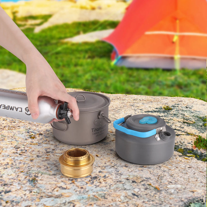 TrailBlaze Aluminum Fuel Bottle - HAX Essentials - camping - usage