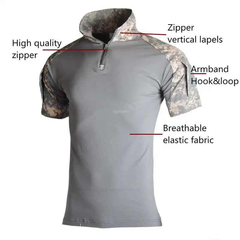 TacticalPro Camo Combat Shirt - HAX Essentials - outerwear - features