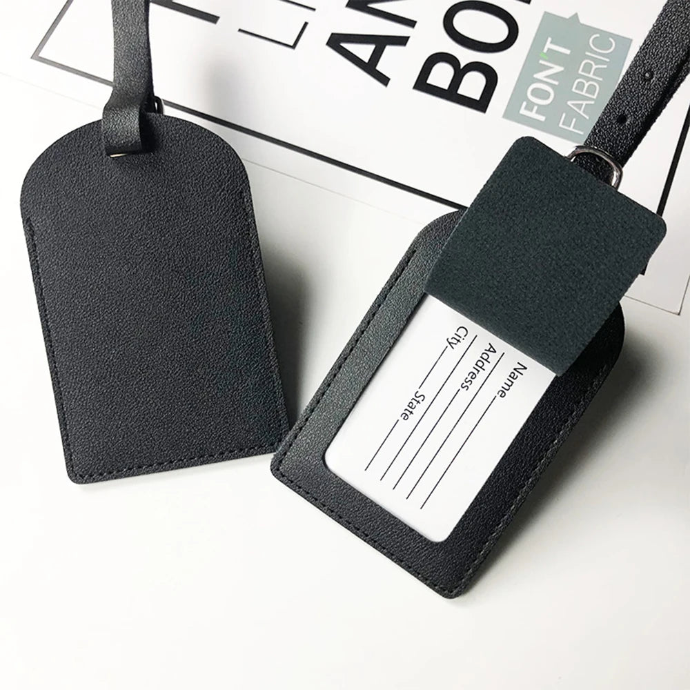 Custom Initials Luggage Tag - HAX Essentials - travel - black