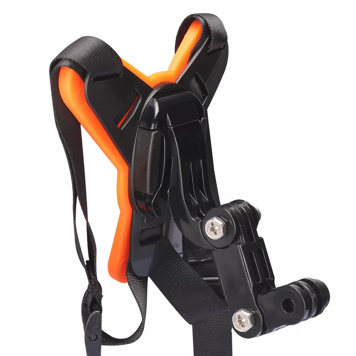 RidePro Motorcycle Helmet Chin Mount - HAX Essentials - gopro - orange back