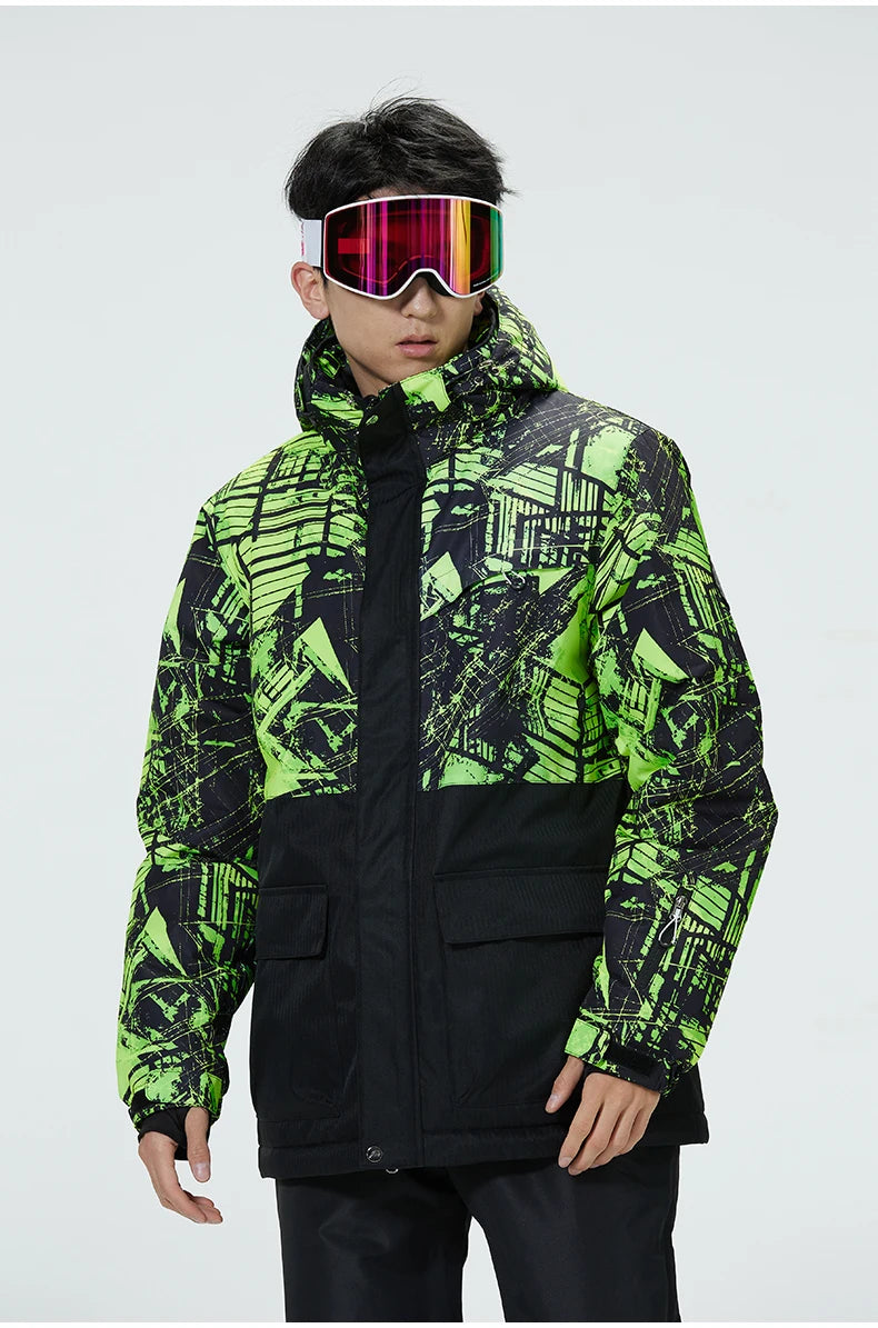 SnowBelle Winter Sports Set (Additional Colors) - HAX Essentials - jacket - man green glasses