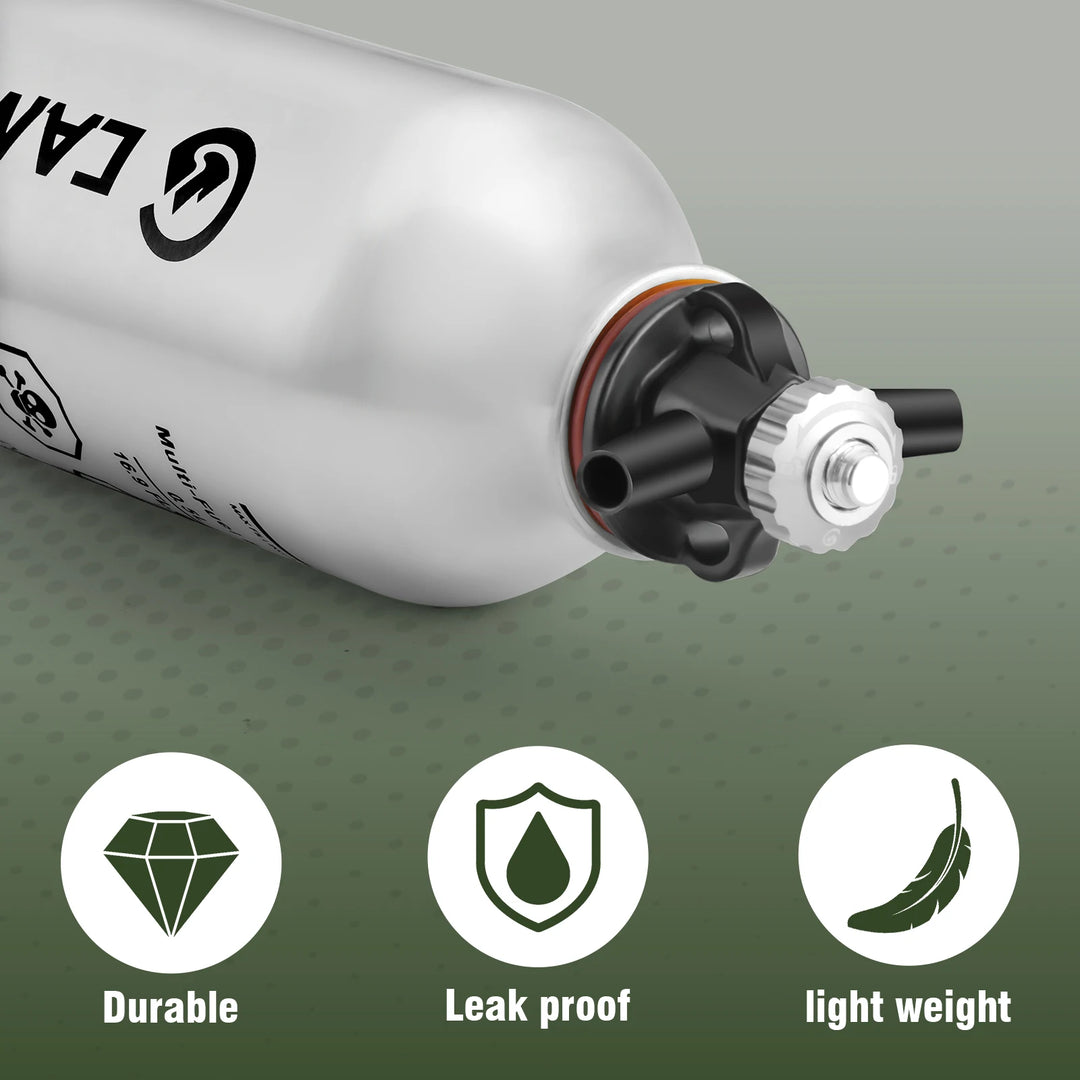 TrailBlaze Aluminum Fuel Bottle - HAX Essentials - camping - features