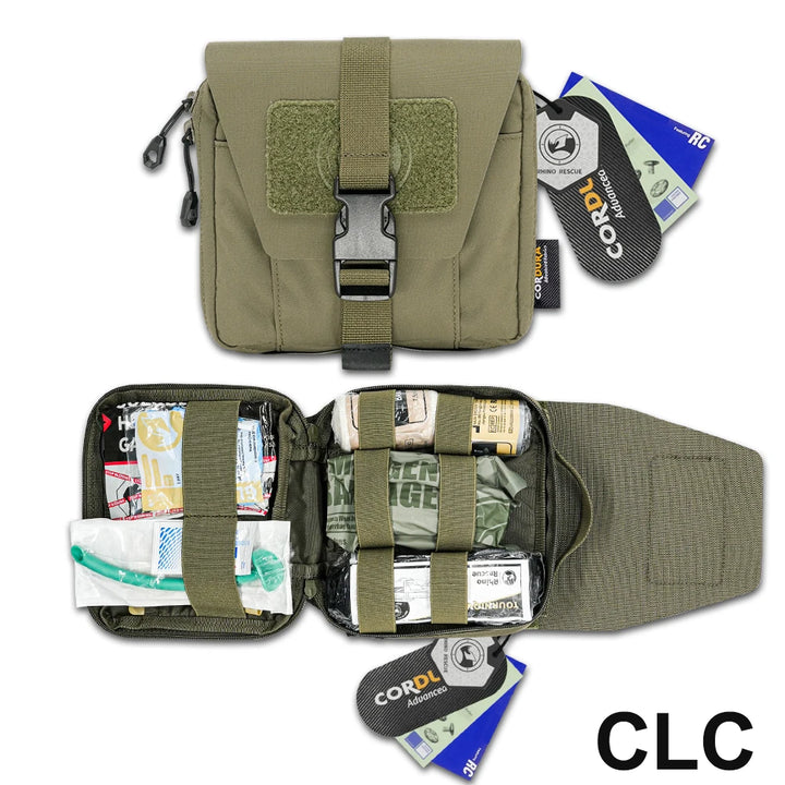 RHINO RESCUE Elite Tactical Trauma & First Aid Kit - HAX Essentials - hiking - CLC green