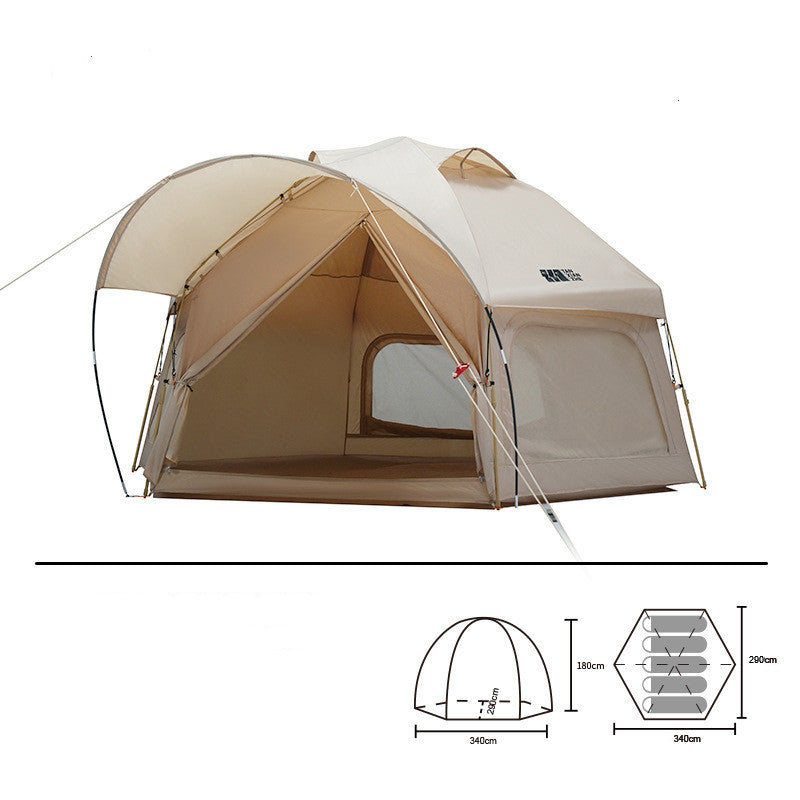 HexaShield Auto-Deploy Camping Tent - HAX Essentials - camping - khaki
