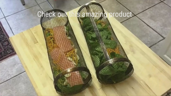 Stainless Cylindrical BBQ Basket